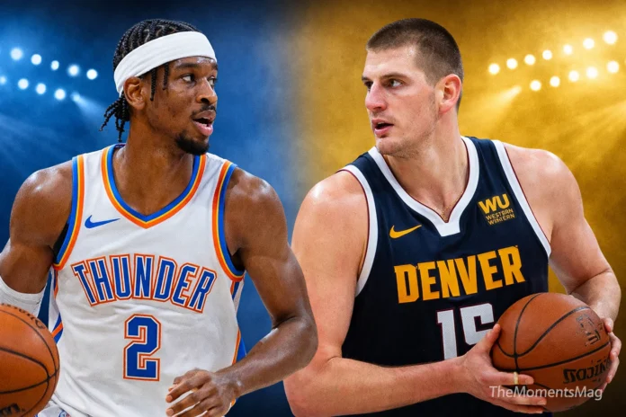 oklahoma city thunder vs denver nuggets match player stats